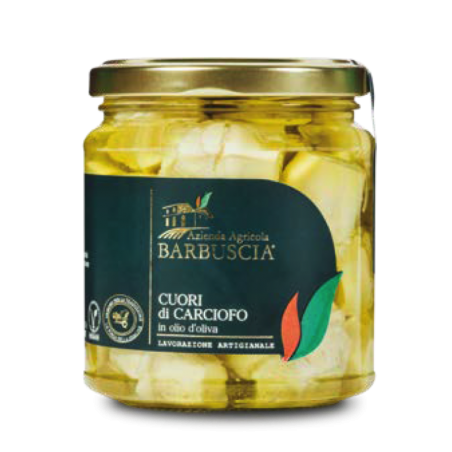 Artichoke hearts in olive oil