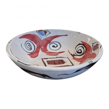 Hand painted ceramic dish