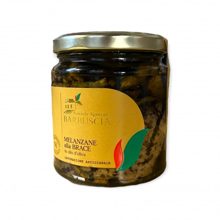 Braised eggplant in olive oil