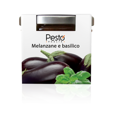 Pesto Aubergine und Basilikum